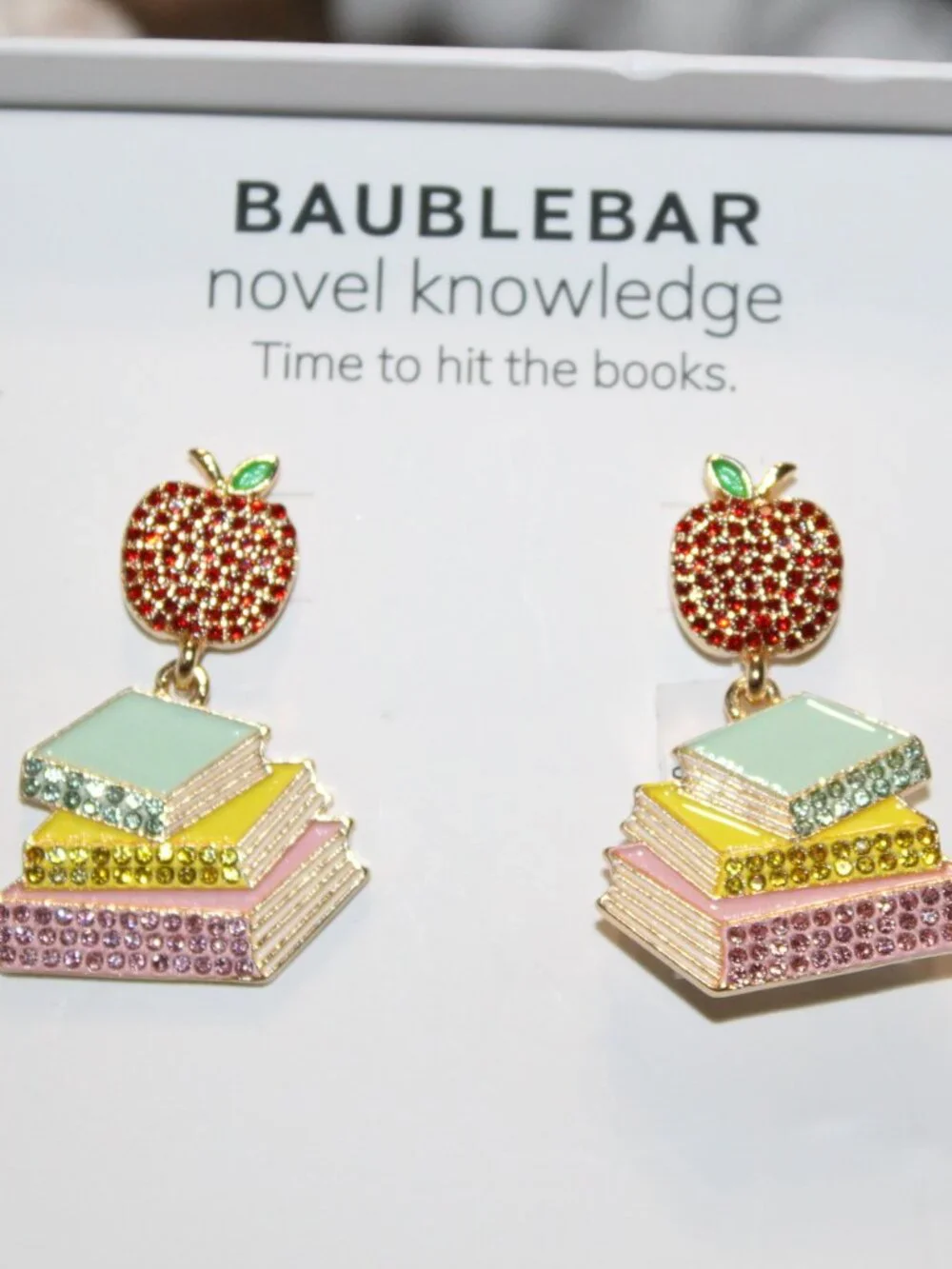 NWT BaubleBar "Novel Knowledge" earrings. Darling! - Picture 5 of 5